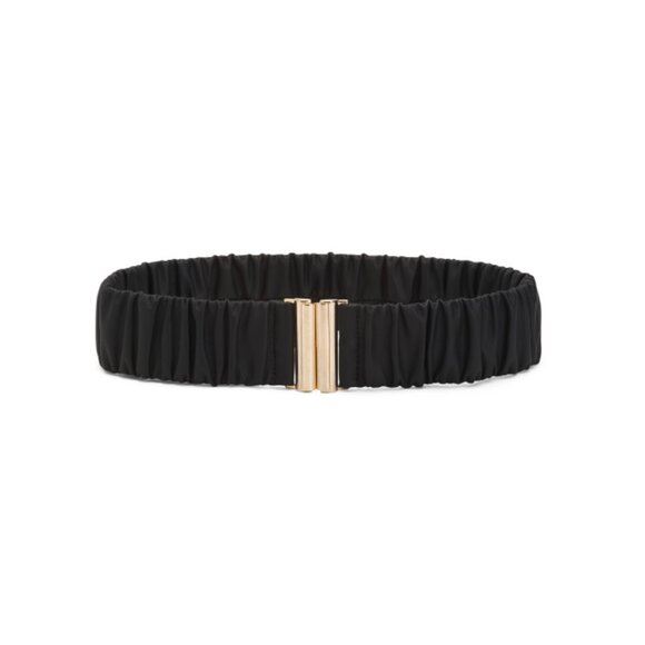 LA VIA Black Made In Italy Pleated Bustier Belt - Picture 1 of 1
